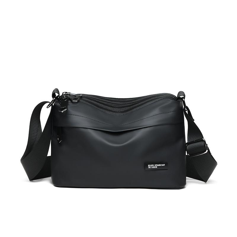 

Сумка через плечо мужская водонепроницаемая сумка через плечо маленькая квадратная сумка с несколькими карманами Small чёрный