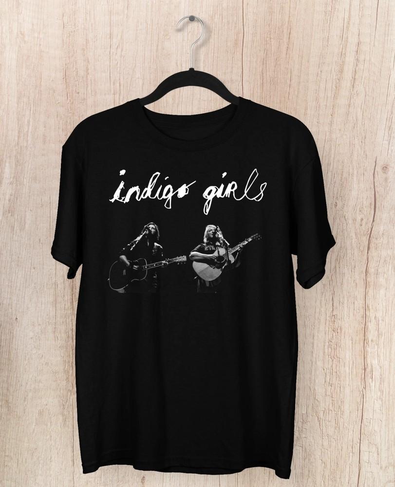 Мужская футболка Indigo Girls Концерт Черная Унисекс Все Размеры 1F35_REPRINT_SALE 40% СКИДКА Унисекс Футболка S