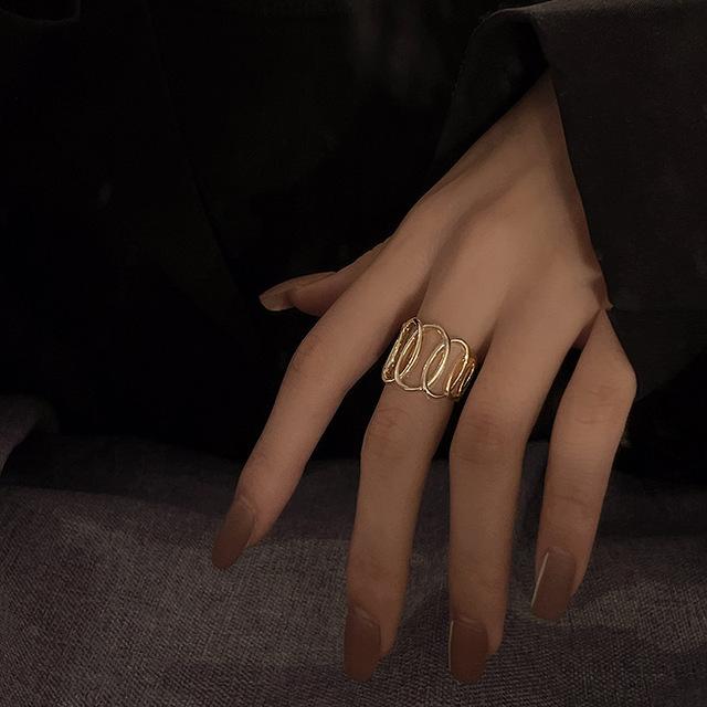 New Fashion Trend Unique Design Light Luxury Exquisite Elegant Zirconstar Moon Ring Ladies High Jewelry Party Gift Wholesale