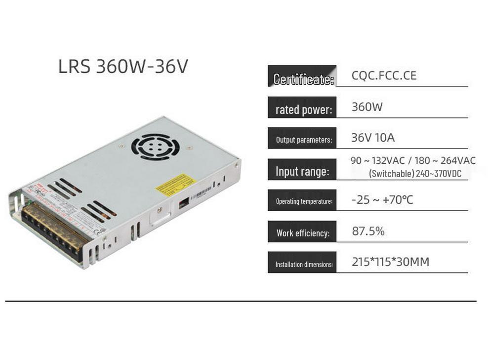 360W 24V AC To DC Switching Power Supply for Access Control/Printer