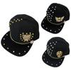 Skull Decorative Hip Hop Hat Punk Rivet Hat Tip Rivet Men and Women Street Baseball Cap