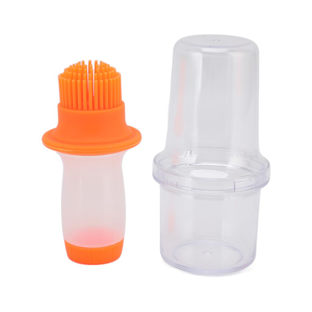 Öldosierflasche 60ml Lebensmittelqualität Silikon Quetschtyp Pinsel Gleichmäßig Wärmeisolierung Speiseöl