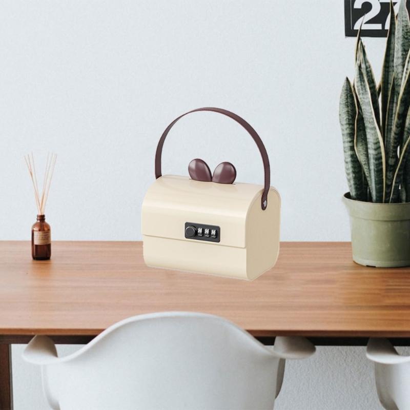 Kids Piggy Banks with Customizable Password Combination Lock Safe Money Saving Box for Boys and Girls Birthday Gift