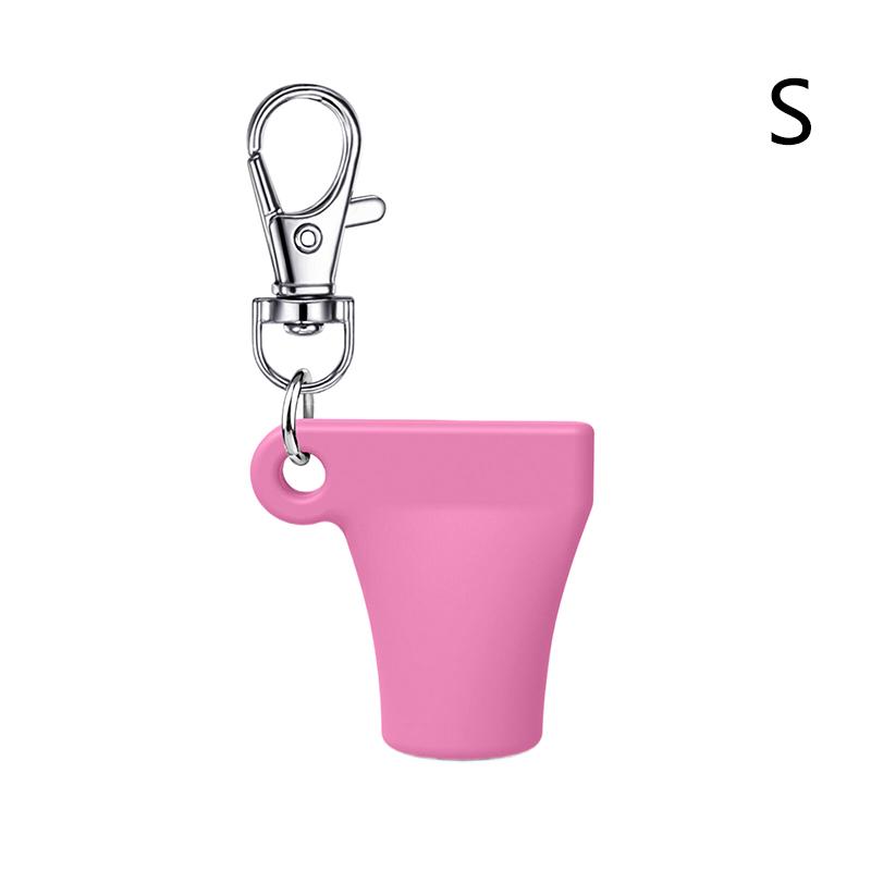 Pratik Silikon Anahtarlık Kapağı Dudak Parlatıcısı Aksesuarları Taşınabilir Dayanıklı Tutucu Anahtarlık Ruj Saklama Kapağı İçin Uyumlu