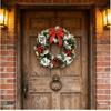30CM Handmade Christmas Wreath, Festive Garland Decoration for Christmas Tree, Wedding and Celebration Rattan Wreath