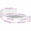 Bed Frame White 120 x 200 cm Solid Pine Wood