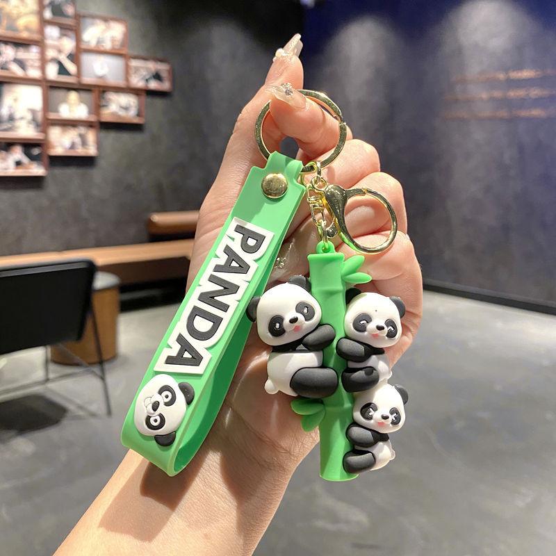 Cartoon Panda Keychain Pendant Panda Key Ring Key Chain Small Gifts Car Bag Pendant