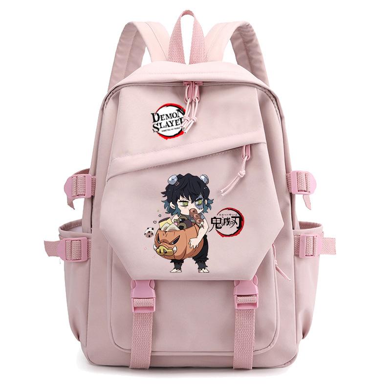 Ghost Extermination Surrounding Animation Schoolbag Trend Primary And Secondary School Students Leisure Backpack College Meal Bag Pencil Bag Set