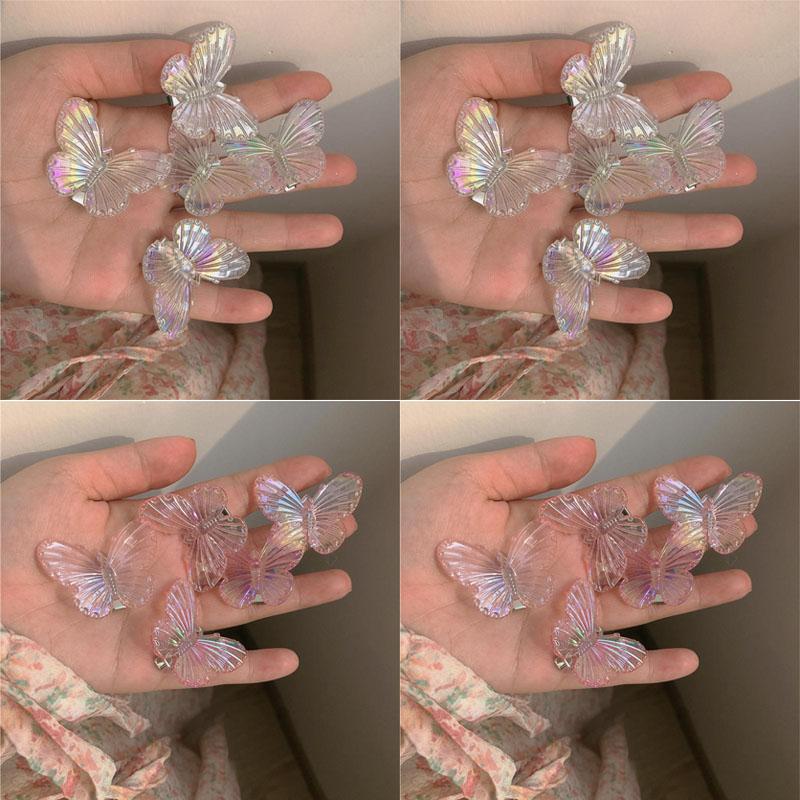 5/10/15/20pcs Cute Butterfly Hair Clip Mini Hair Accessories Butterfly Duckbill Bangs Clips Mermaid Butterfly Hair Clips