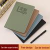 In-Stock A5 PU Leather Notebook with Custom Logo Printing for Business Meetings
