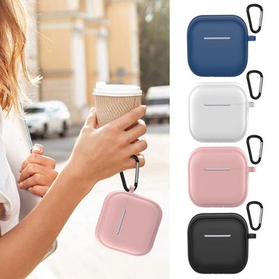 Protective Case for Airpods 4 -2024 Soft Silicone Earphone Cover with Carry Clip