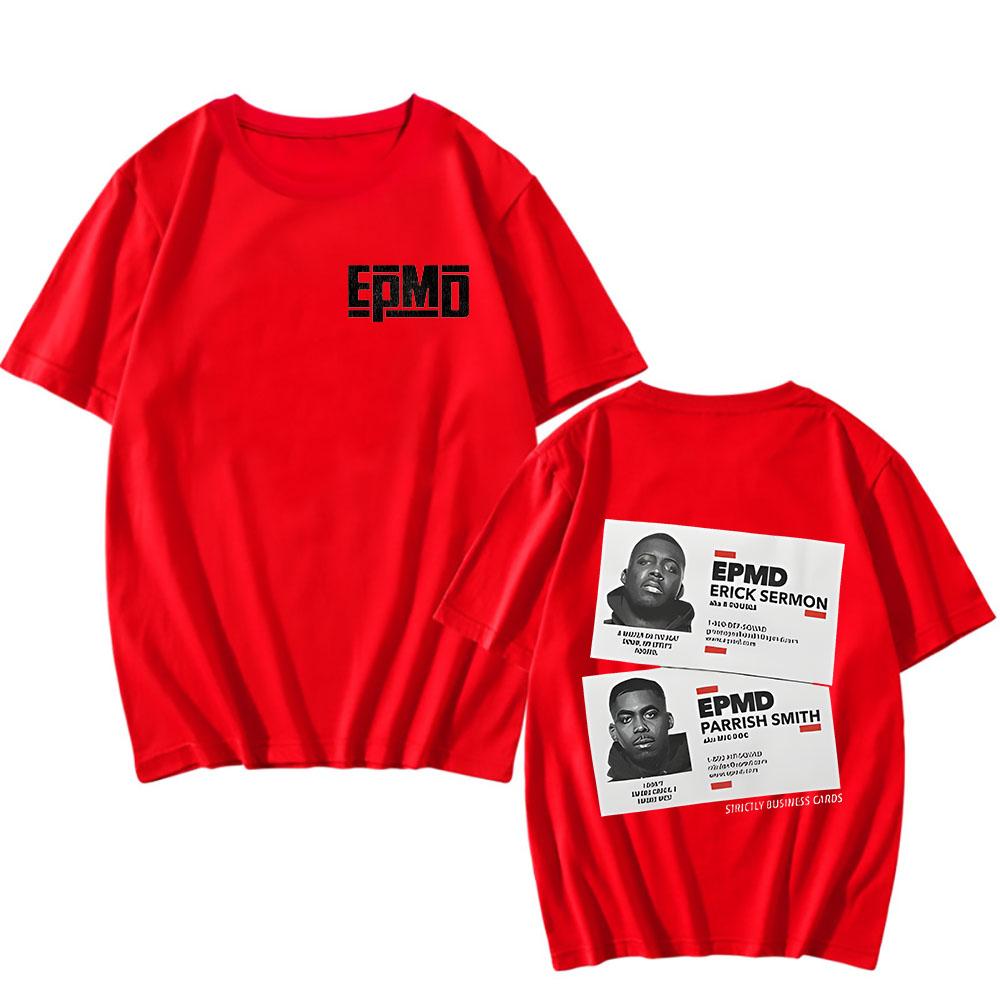 

New EPMD Old School Music Logo Men T-Shirt Opular Hip Hop Rap Loose Cotton Tee-shirt Summer Short Sleeve Woman Tshirt Clothing S