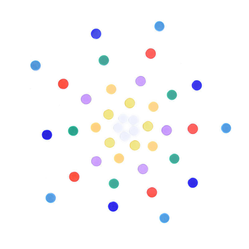 100 Stück/Beutel Pro Count Bingo Chips Marker Für Bingo Spielkarten 1,5 cm * 0,1 cm