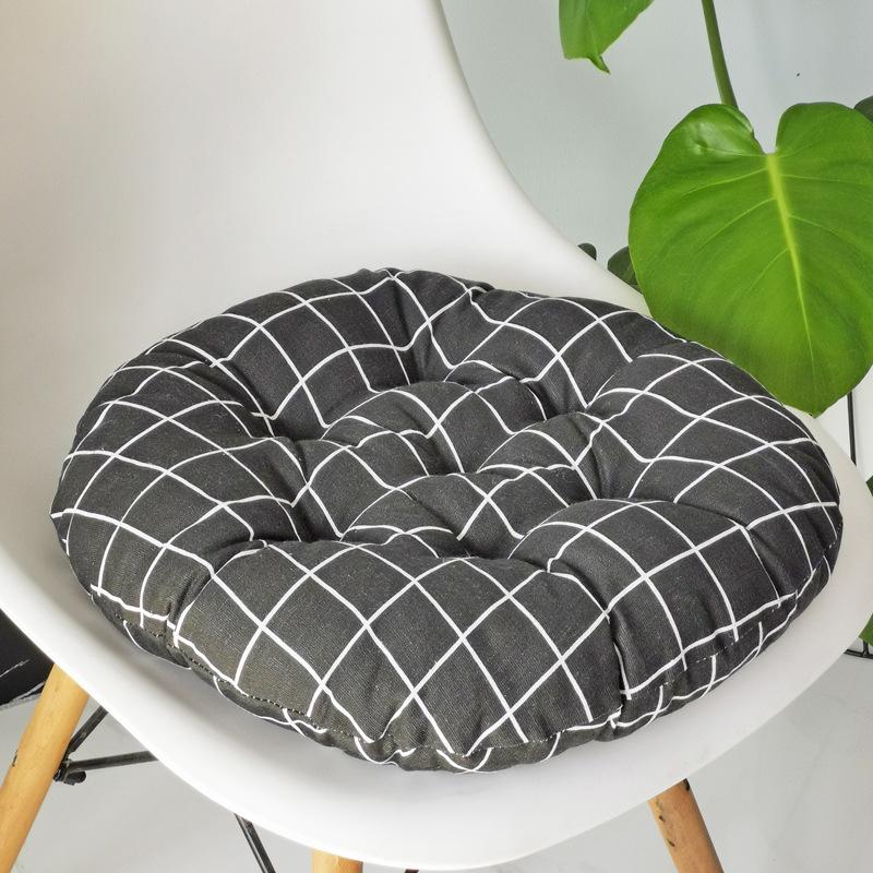 Coarse Cloth Round Style Cotton and Linen Style Seat Cushion Home Circular Cushion Japanese Style Futon Cushion Decoration