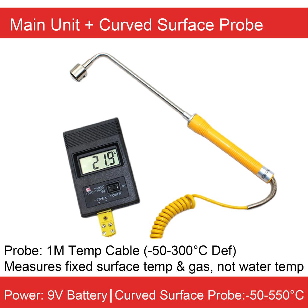 TM902C K-Type Thermocouple Thermometer Industrial Digital Display Temperature Meter High Temp Gauge for Oil Water Dyeing