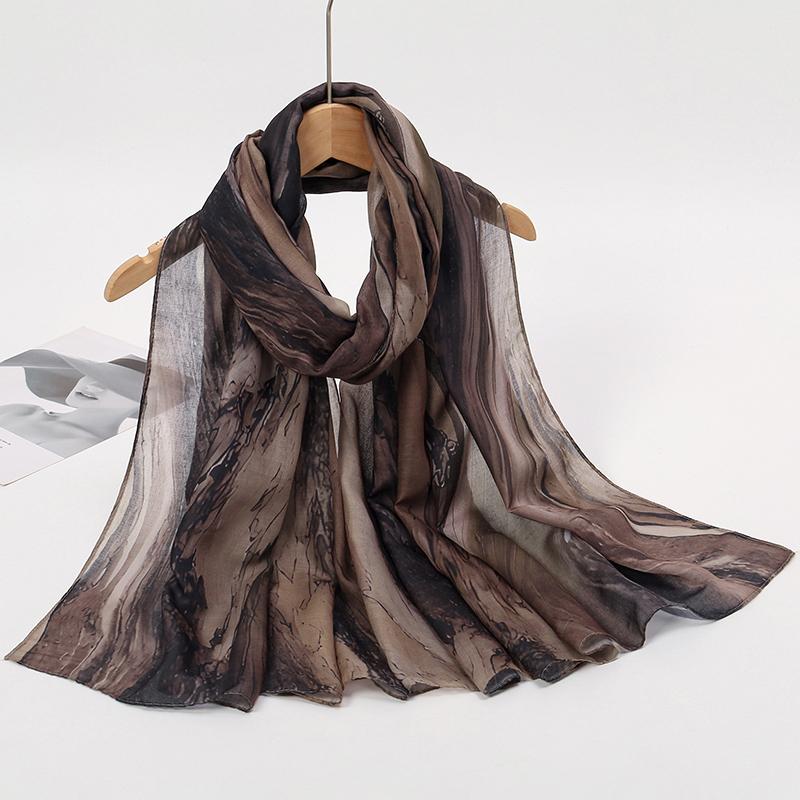 

Watercolour Floral Color Modal Feeling Hijab Scarf Bandana for Women Travel Versatile Casual Windproof Sand Proof Headscarf