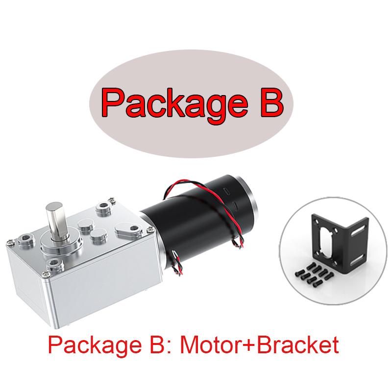 5840-31ZY DC 12V 24V Reduction Gear Motor Large Torque High Power 2-70kg 7RPM-470RPM Worm Gear Motor Reversed Motor