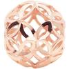 Rose Golden Simple Hollow Copper Coin Shaped Bead Pendant Classic Geometric Necklace for Women and Clavicle Chain Zircon