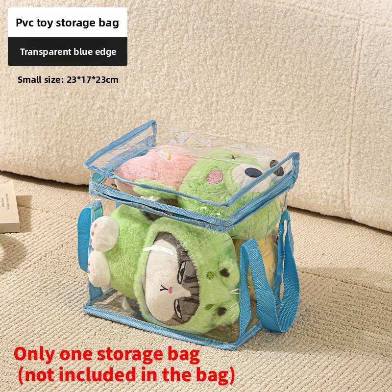Modern Cubic Pvc Toy Storage Bag With Foldable Waterproof Design For Bedroom And Living Room Organization