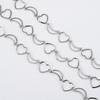 Stainless Steel Hollow Chain Flat Chain 1 Meter Length Heart Connecting Chain Love Moon Star Crown Chain Clothing Accessories