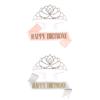 Princess crown bridal rhinestone headband birthday tiara prom party sash