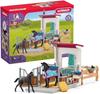 Schleich Horse Club Mini-Pferdestall mit Eltern und Kind 42611