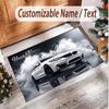 Other Similar Designs Theme Soft Crystal Velvet Rug Custom Name & Text Print Non Slip Floor Rug for Bedroom Living Room