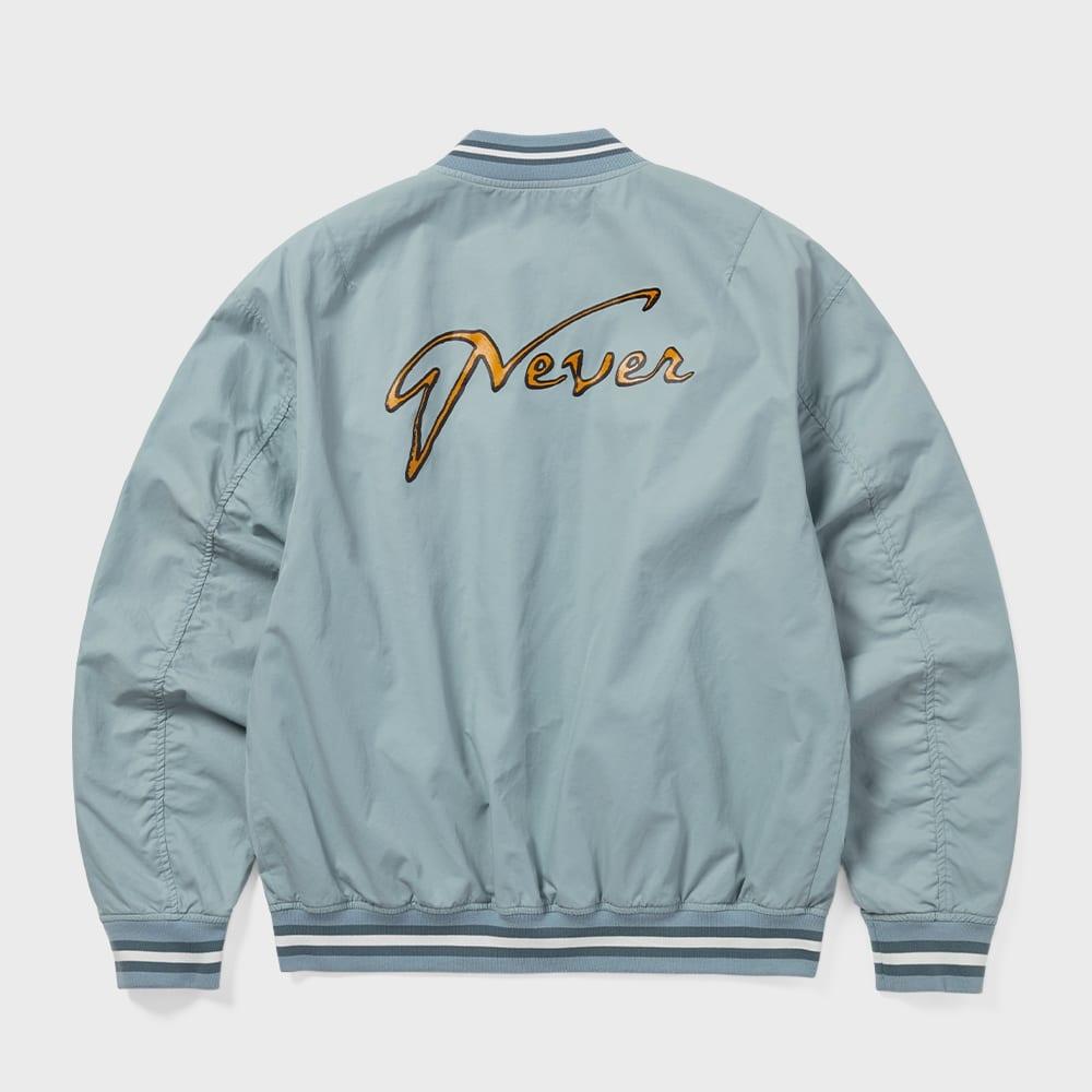 Thisisneverthat Faded Stadium Jacket Blue