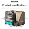 Multi-functional Desk File Organizer Space-saving Multi-layer Bookshelf  Office Use