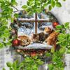 Metal Tin Sign Retro Christmas Home Decor Wall Art Print Garden Balcony Room