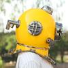 45.72 Cm Scuba Diving Helmet Nautical Deep-Sea Diver Replica Maritime Home Decor Diver Helmet with Wooden Base