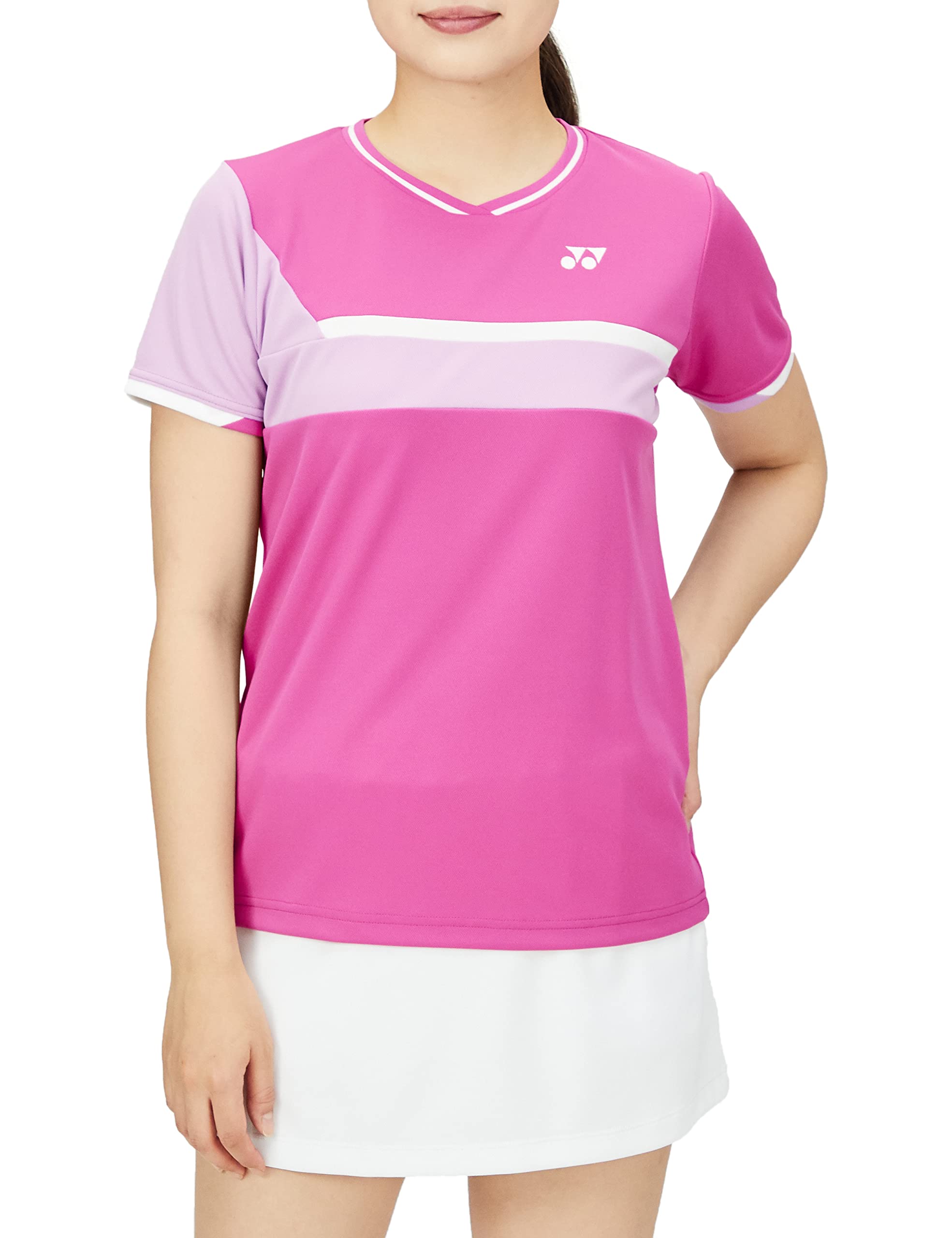 

Рубашка с коротким рукавом Game Shirt Rouge Pink L [YONEX] женская (124)