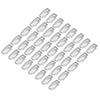 40pcs Wig Clip Set Stainless Steel DIY 9 Teeth Snap Comb Hair Extension Clips Accessories 1.3in Silver