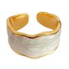 S925 Korean Fashion Enamel Drip Glaze Ring - Cool Style for Women & Students
