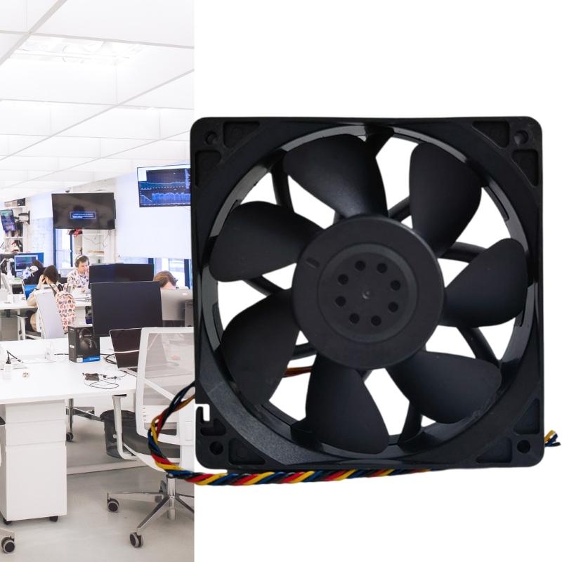 QFR1212HE-00 120mm 12038 Fan 12V 120x120x38mm Fan Powerful Cooling Fan Case Industrial Heat Dissipation Fan