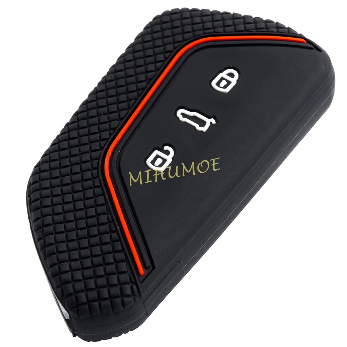 

Silicone Car Key Case Cover for VW Golf 8 ID.3 ID.4 Atlas Cross Sport Seat Leon Ateca Skoda Octavia Cupra Formentor 2021-2026 1 x key case