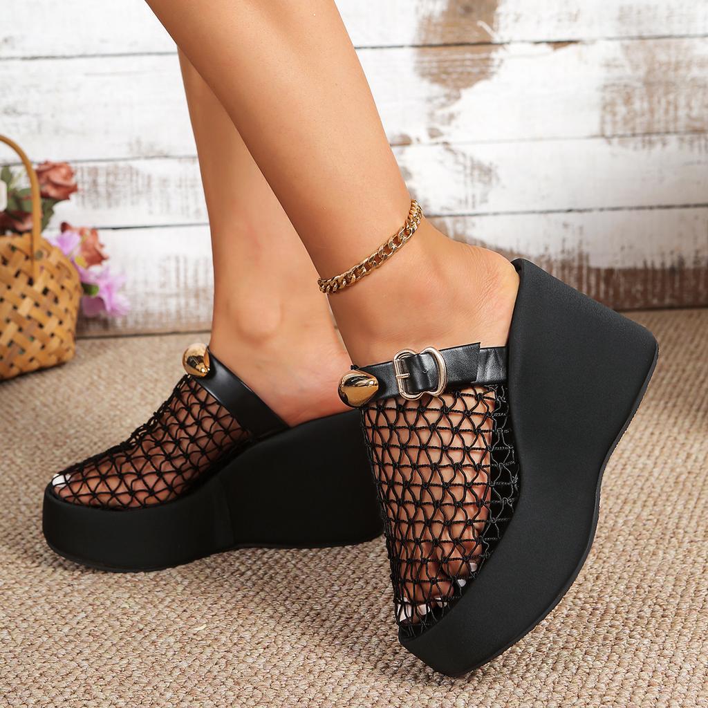 Women Comfortable Sandals Casual Rome Anti-slip Retro Shoes Women Thick Bottom Open Toe Sandals Beach Summer Zapatos De Mujer