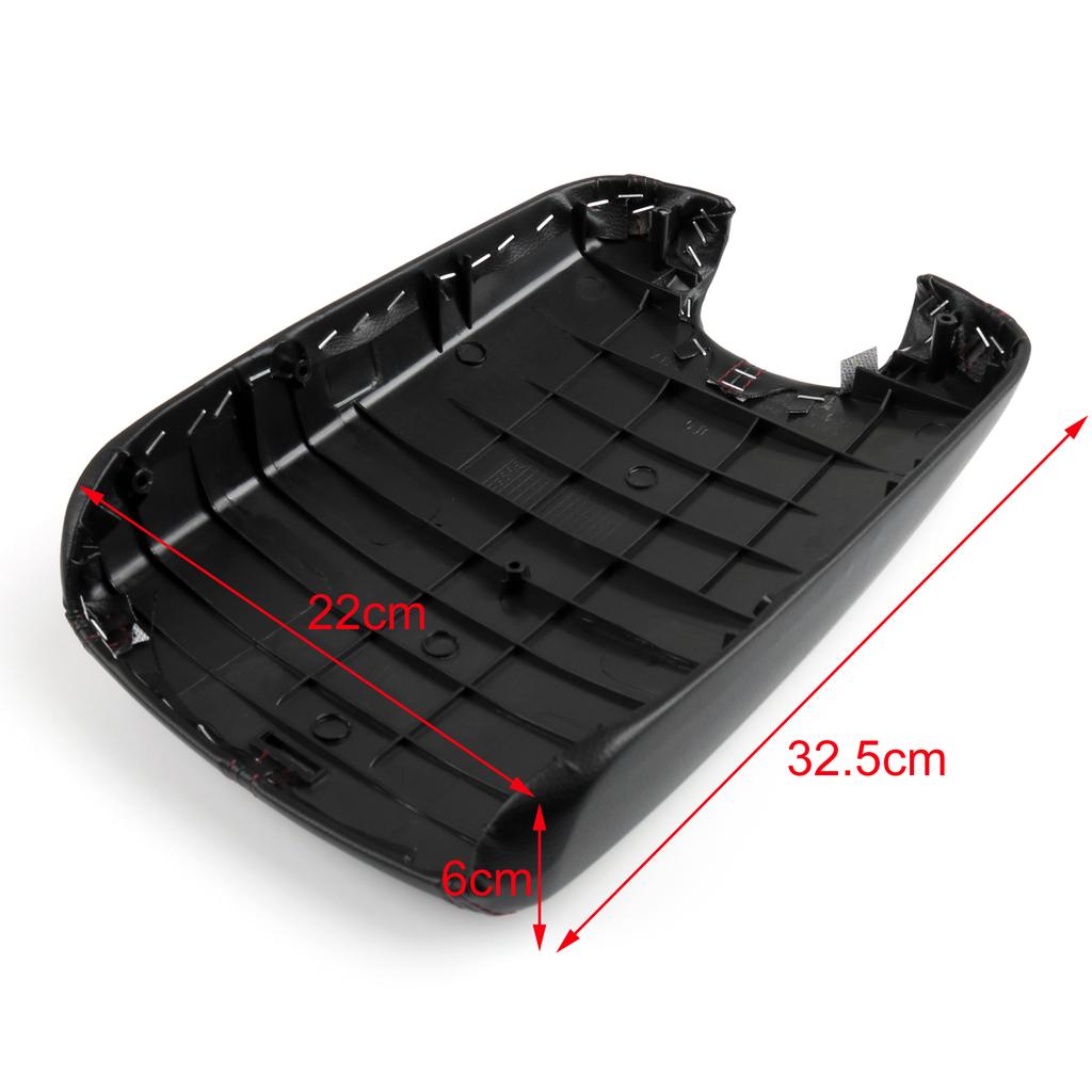 Leather Center Console Armrest Lid Cover Black For Honda Accord 2008-2012
