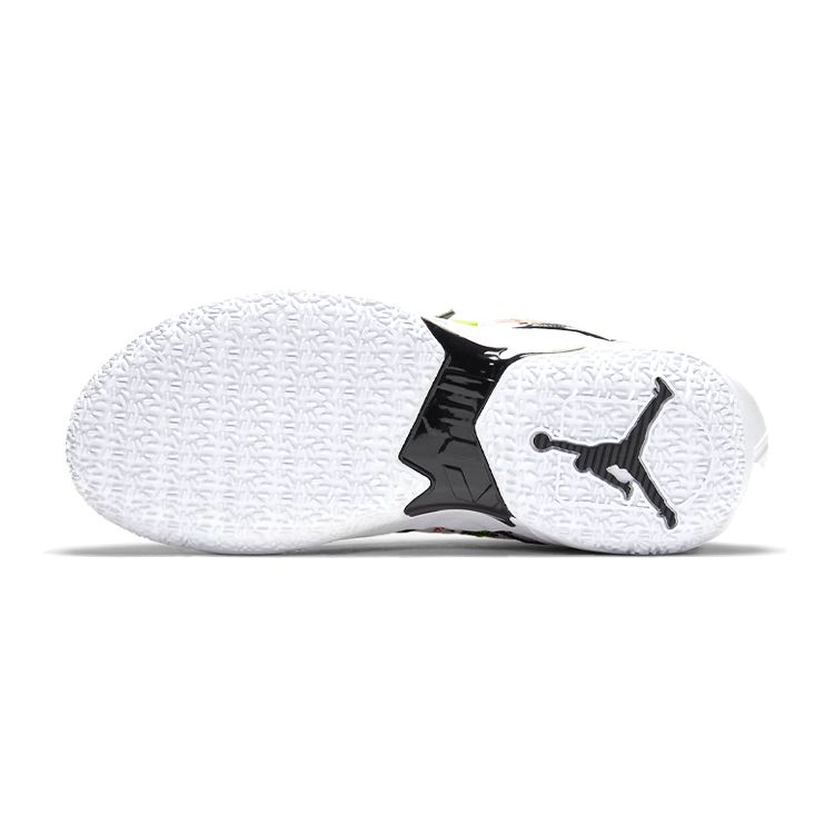 Air Jordan Why Not Zer0.4 GS Graffiti Kids Sneakers White Photon-Dust Volt DD9659-007
