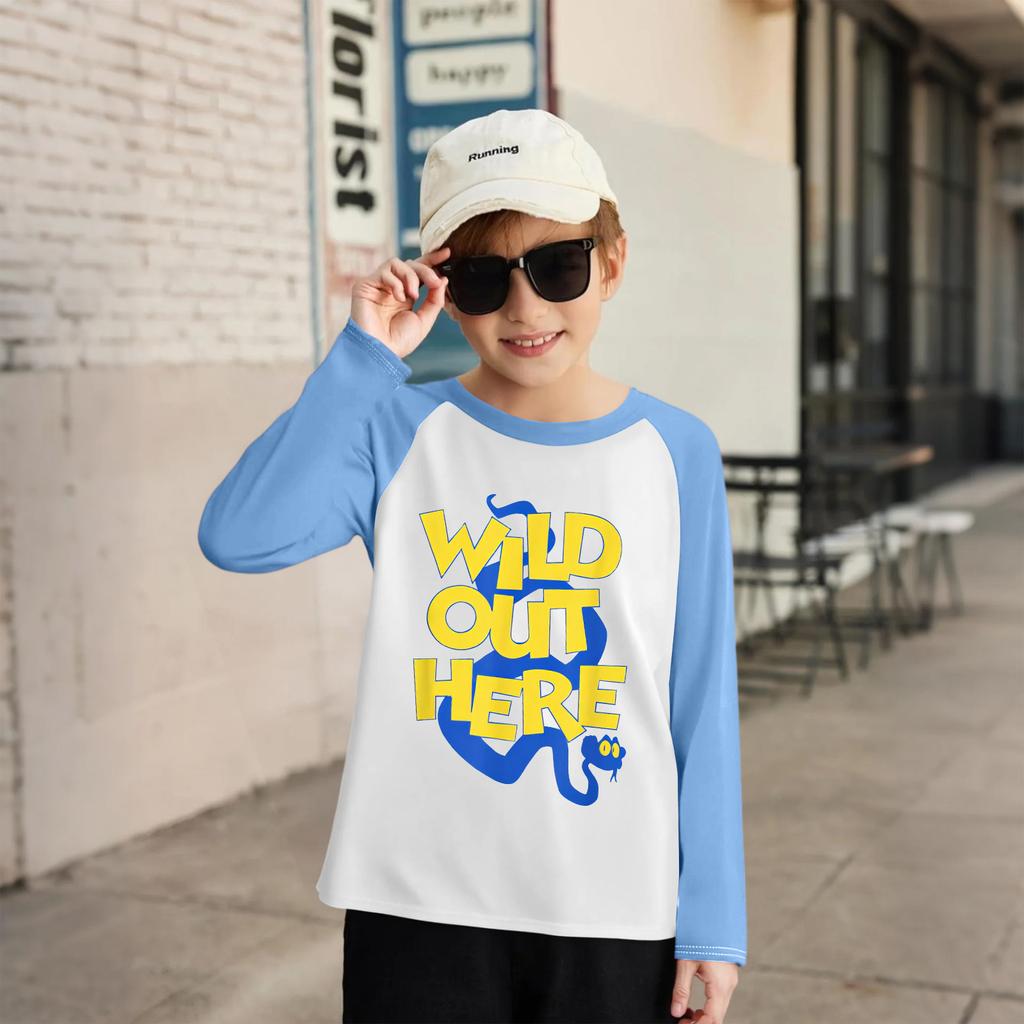 Children's Fashionable And Comfortable Round Neck Printed Loose Long-sleeved Top
