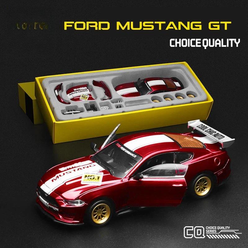 Gulf 1/42 Ford Mustang GT 2018 Assembly Modification Series Alloy Diecast Car Model Home Decoration & Computer Desktop Ornaments