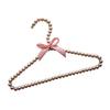 High Quality Beaded Coat Suit Jacket Hanger with Sturdy Non- Shoulder And , Pink