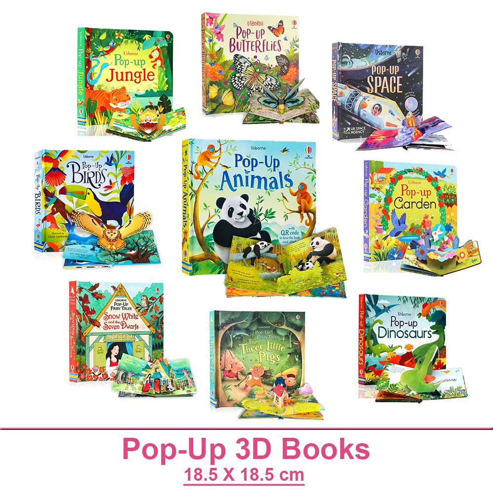 Kids Pop Up 3D Flap Picture English Books Fairy Tales Bedtime Reading Book Enlighten Learning Toy Children Gift Montessori