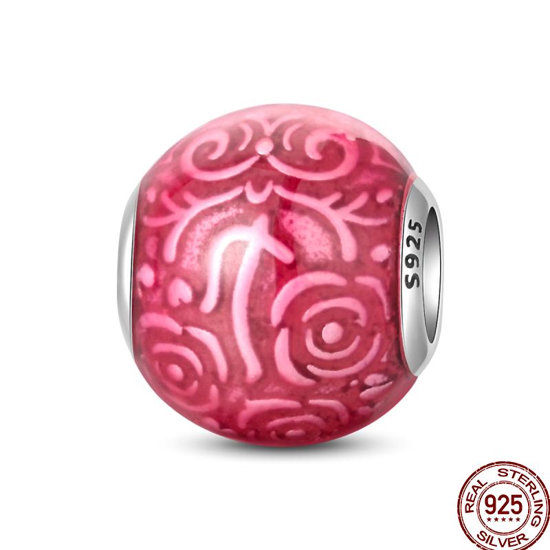 Copper Colorful Beads Youth Multi Series Shiny Inlaid Zircon Pendant Suitable For Pan Original Jewelry Gift