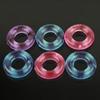 6pcs Men's Cock Ring Sets Sex Toys For Men Penile Ring Silicone Jelly Cockring Penis Lasting Ring Random Color Cock Sex