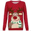 Christmas Sweater Women Christmas Deer Warm Knitted Long Sleeve Sweater Jumper Top Winter Autumn Pullovers