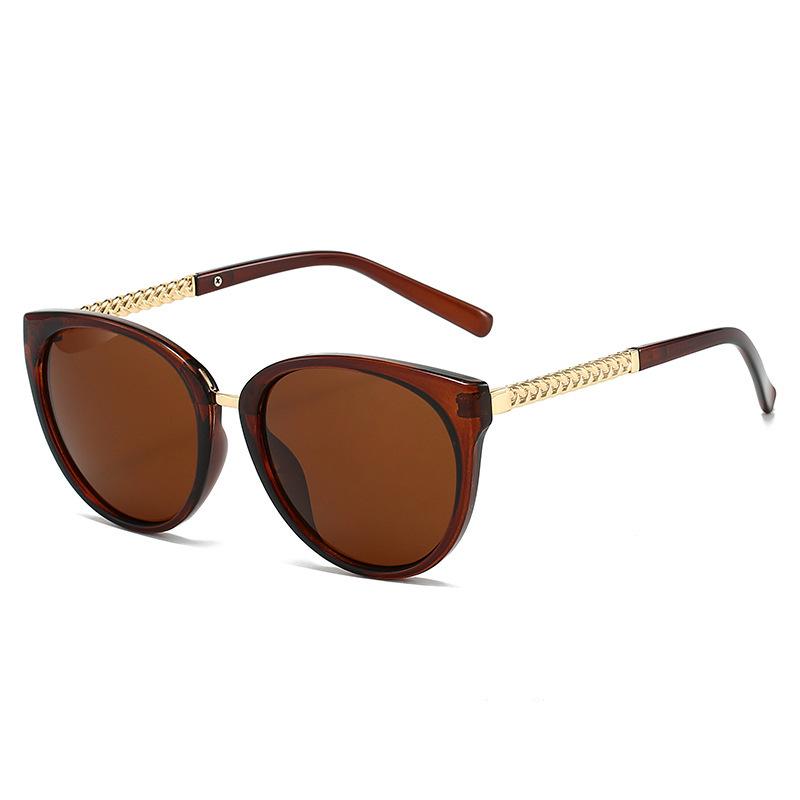New Xiaoxiangfeng large frame cat eye sunglasses classic fashion versatile plain outdoor UV protection sunglasses