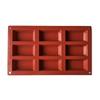 Molde de silicona para pasteles con 9 cavidades, forma de ladrillo, para galletas, chocolate, bandeja para hornear, repostería, postres y más.