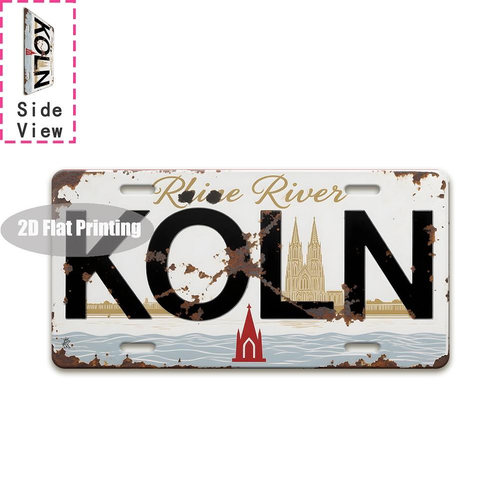 Tin Sign Vintage Durable Metal Plaque Wall Decor Home Office Bar Man Cave European American Asian City Coordinate Bar Birth