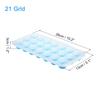 uxcell Set of 4 Ice Cube Trays with Removable Plastic Ice Cube Molds for Easy Stackable and Reusable for Blue Lids, Dispense, Mixology, Coffee, Fruit,
